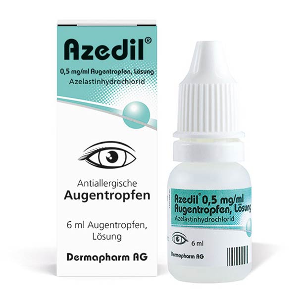 Packshot – Azedil 0,5mg – 6ml Augentropfen