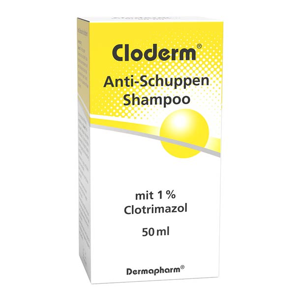 Packshot –  Cloderm Anti-Schuppen Shampoo 50ml