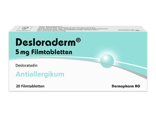 Packshot – Desloraderm 5mg 20Stk